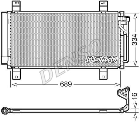 DENSO DCN44008 Радіатор кондиціонера (Конденсатор) DCN44008: Купити в Україні - Добра ціна на EXIST.UA!