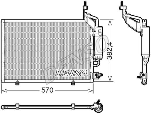 DENSO DCN10050 Радіатор кондиціонера (Конденсатор) DCN10050: Купити в Україні - Добра ціна на EXIST.UA!