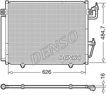 DENSO DCN45009 Радіатор кондиціонера (Конденсатор) DCN45009: Купити в Україні - Добра ціна на EXIST.UA!