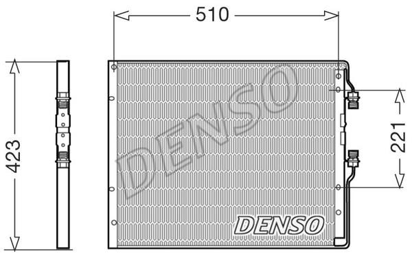 DENSO DCN12101 Радіатор кондиціонера (Конденсатор) DCN12101: Купити в Україні - Добра ціна на EXIST.UA!