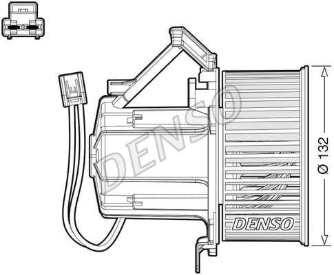 DENSO DEA02008 Вентилятор опалювача салону DEA02008: Купити в Україні - Добра ціна на EXIST.UA!