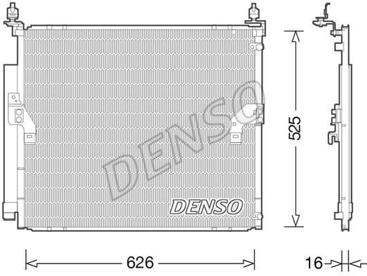 DENSO DCN50034 Радіатор кондиціонера (Конденсатор) DCN50034: Купити в Україні - Добра ціна на EXIST.UA!