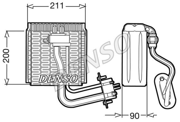 DENSO DEV12002 Випарювач кондиціонеру DEV12002: Купити в Україні - Добра ціна на EXIST.UA!