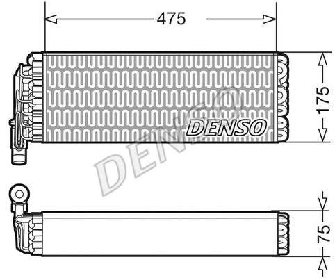 DENSO DEV12003 Випарювач кондиціонеру DEV12003: Купити в Україні - Добра ціна на EXIST.UA!