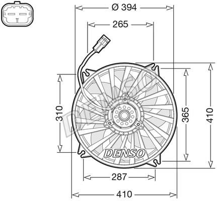 DENSO DER07012 Вентилятор радіатора охолодження DER07012: Купити в Україні - Добра ціна на EXIST.UA!