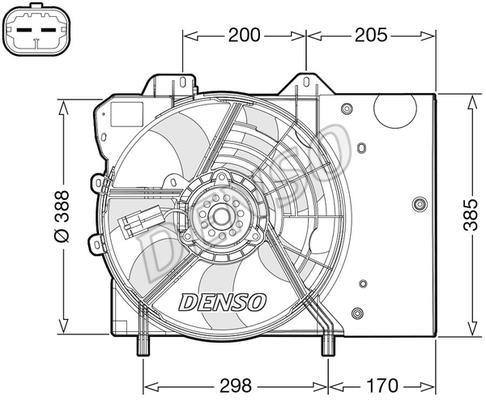 DENSO DER21024 Вентилятор радіатора охолодження DER21024: Купити в Україні - Добра ціна на EXIST.UA!