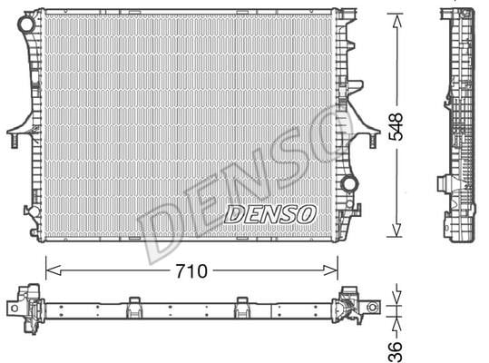 DENSO DRM02026 Радіатор охолодження двигуна DRM02026: Купити в Україні - Добра ціна на EXIST.UA!