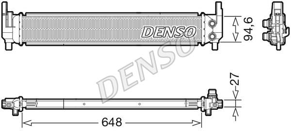 DENSO DRM02042 Радіатор охолодження двигуна DRM02042: Купити в Україні - Добра ціна на EXIST.UA!