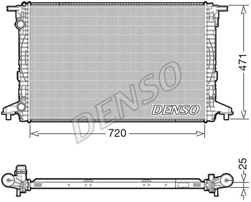 DENSO DRM02043 Радіатор охолодження двигуна DRM02043: Купити в Україні - Добра ціна на EXIST.UA!