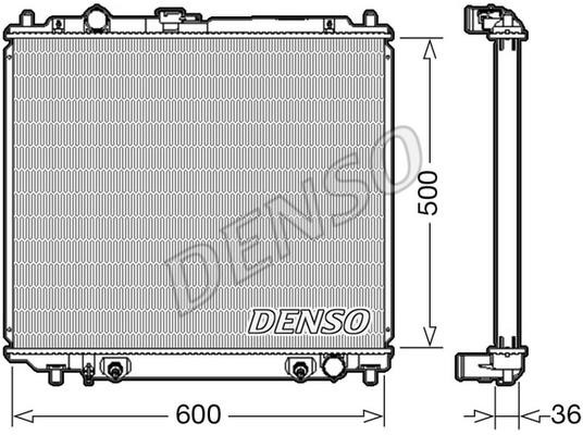 DENSO DRM45003 Радіатор охолодження двигуна DRM45003: Купити в Україні - Добра ціна на EXIST.UA!