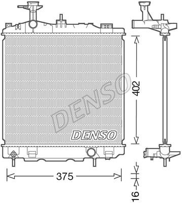 DENSO DRM45041 Радіатор охолодження двигуна DRM45041: Купити в Україні - Добра ціна на EXIST.UA!