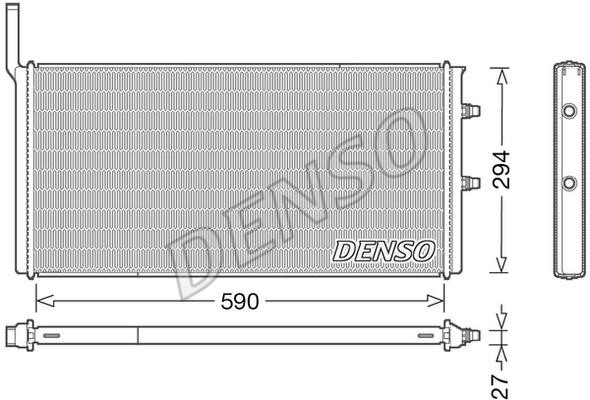DENSO DRM05009 Радіатор охолодження двигуна DRM05009: Приваблива ціна - Купити в Україні на EXIST.UA!