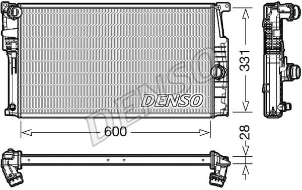 DENSO DRM05014 Радіатор охолодження двигуна DRM05014: Приваблива ціна - Купити в Україні на EXIST.UA!