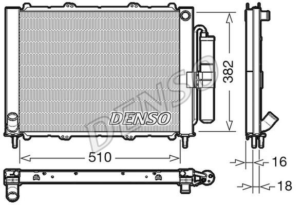 DENSO DRM23103 Радіатор охолодження двигуна DRM23103: Купити в Україні - Добра ціна на EXIST.UA!