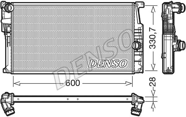 DENSO DRM05015 Радіатор охолодження двигуна DRM05015: Купити в Україні - Добра ціна на EXIST.UA!