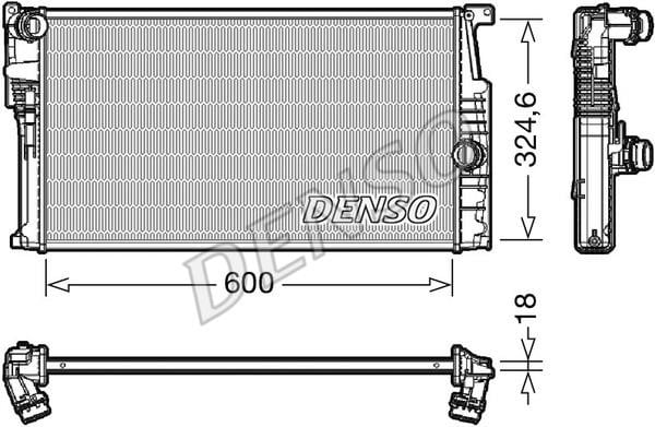 DENSO DRM05017 Радіатор охолодження двигуна DRM05017: Купити в Україні - Добра ціна на EXIST.UA!
