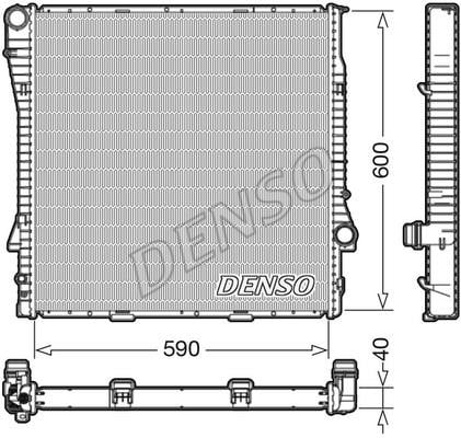 DENSO DRM05112 Радіатор охолодження двигуна DRM05112: Купити в Україні - Добра ціна на EXIST.UA!