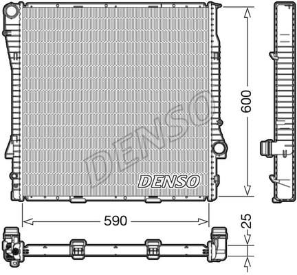 DENSO DRM05113 Радіатор охолодження двигуна DRM05113: Купити в Україні - Добра ціна на EXIST.UA!
