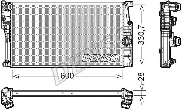 DENSO DRM05120 Радіатор охолодження двигуна DRM05120: Купити в Україні - Добра ціна на EXIST.UA!