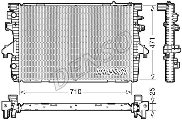 DENSO DRM32039 Радіатор охолодження двигуна DRM32039: Купити в Україні - Добра ціна на EXIST.UA!