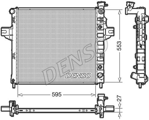 DENSO DRM06032 Радіатор охолодження двигуна DRM06032: Купити в Україні - Добра ціна на EXIST.UA!