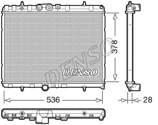 DENSO DRM07004 Радіатор охолодження двигуна DRM07004: Купити в Україні - Добра ціна на EXIST.UA!