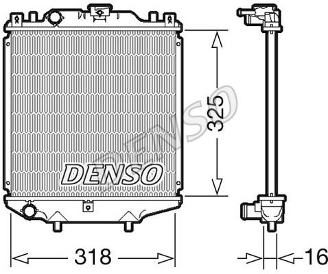DENSO DRM47029 Радіатор охолодження двигуна DRM47029: Купити в Україні - Добра ціна на EXIST.UA!