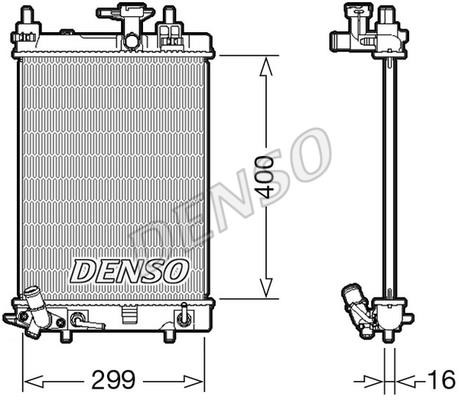 DENSO DRM35004 Радіатор охолодження двигуна DRM35004: Купити в Україні - Добра ціна на EXIST.UA!