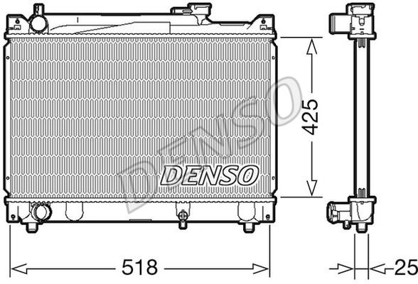 DENSO DRM47030 Радіатор охолодження двигуна DRM47030: Купити в Україні - Добра ціна на EXIST.UA!