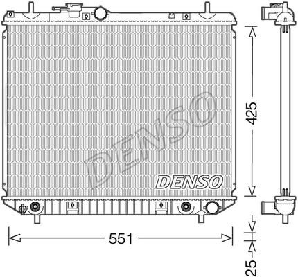 DENSO DRM35005 Радіатор охолодження двигуна DRM35005: Купити в Україні - Добра ціна на EXIST.UA!