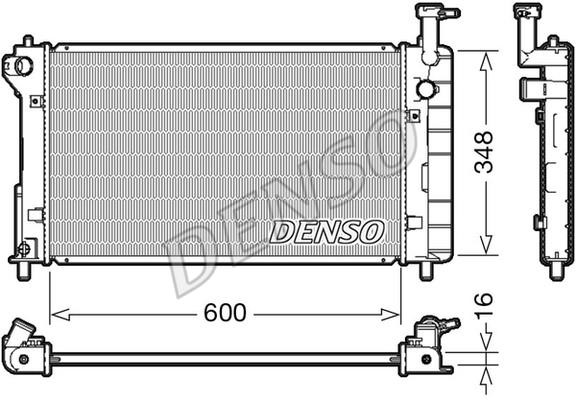 DENSO DRM50082 Радіатор охолодження двигуна DRM50082: Купити в Україні - Добра ціна на EXIST.UA!