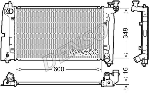 DENSO DRM50085 Радіатор охолодження двигуна DRM50085: Приваблива ціна - Купити в Україні на EXIST.UA!