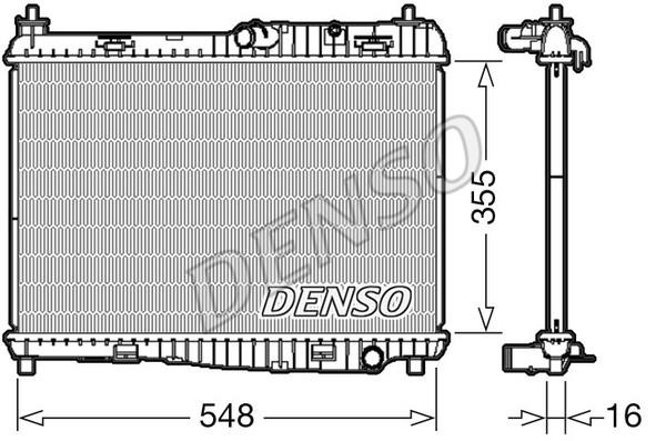 DENSO DRM10043 Радіатор охолодження двигуна DRM10043: Купити в Україні - Добра ціна на EXIST.UA!