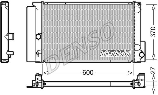 DENSO DRM50087 Радіатор охолодження двигуна DRM50087: Купити в Україні - Добра ціна на EXIST.UA!