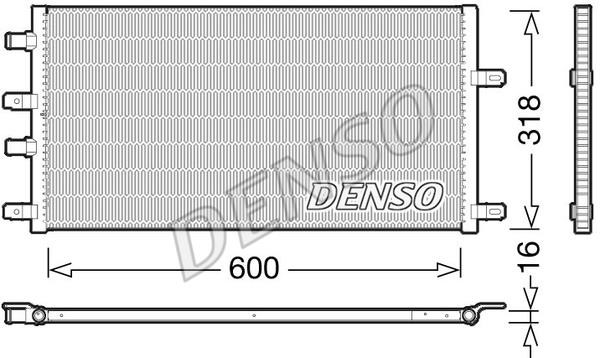 DENSO DRM12011 Радіатор охолодження двигуна DRM12011: Купити в Україні - Добра ціна на EXIST.UA!