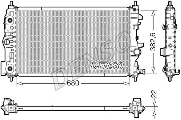 DENSO DRM15008 Радіатор охолодження двигуна DRM15008: Купити в Україні - Добра ціна на EXIST.UA!