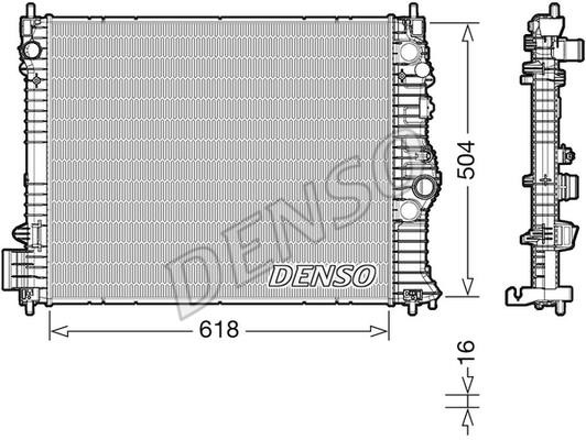 DENSO DRM15010 Радіатор охолодження двигуна DRM15010: Купити в Україні - Добра ціна на EXIST.UA!