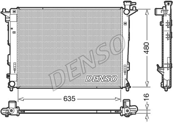 DENSO DRM41006 Радіатор охолодження двигуна DRM41006: Купити в Україні - Добра ціна на EXIST.UA!