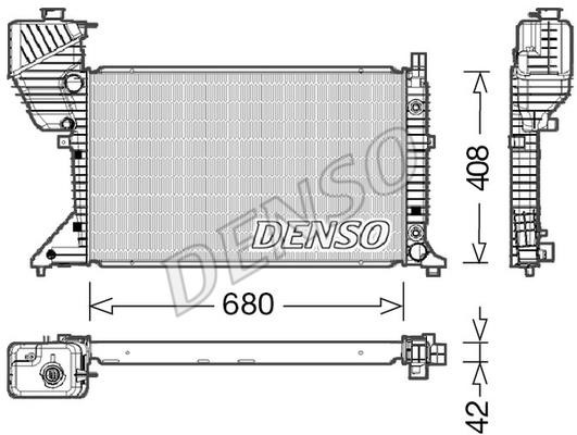 DENSO DRM17019 Радіатор охолодження двигуна DRM17019: Купити в Україні - Добра ціна на EXIST.UA!