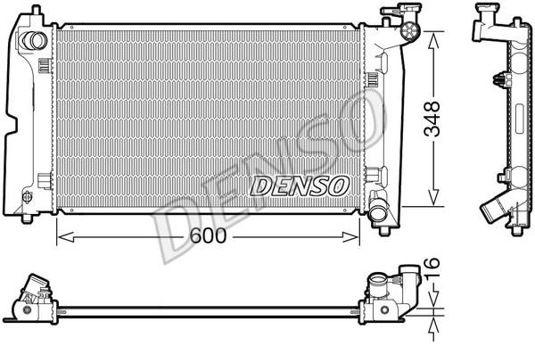 DENSO DRM50110 Радіатор охолодження двигуна DRM50110: Купити в Україні - Добра ціна на EXIST.UA!