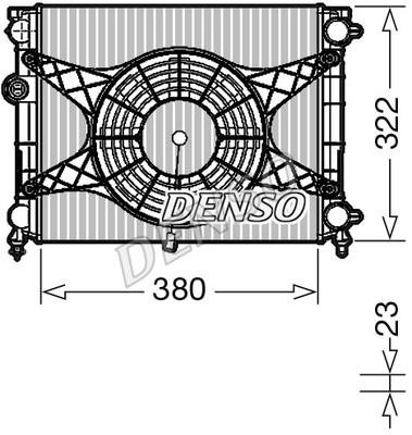 DENSO DRM99010 Радіатор охолодження двигуна DRM99010: Купити в Україні - Добра ціна на EXIST.UA!
