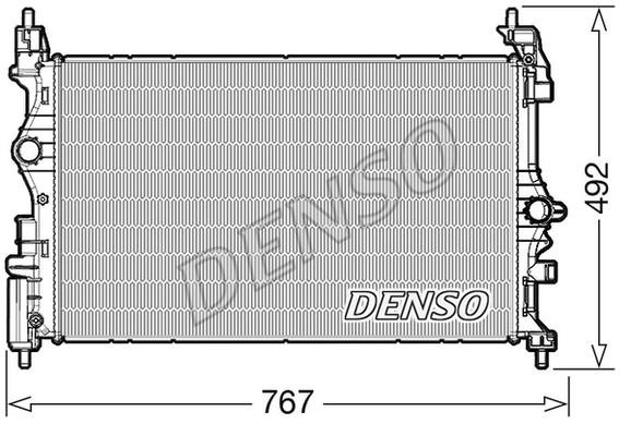 DENSO DRM20019 Радіатор охолодження двигуна DRM20019: Приваблива ціна - Купити в Україні на EXIST.UA!