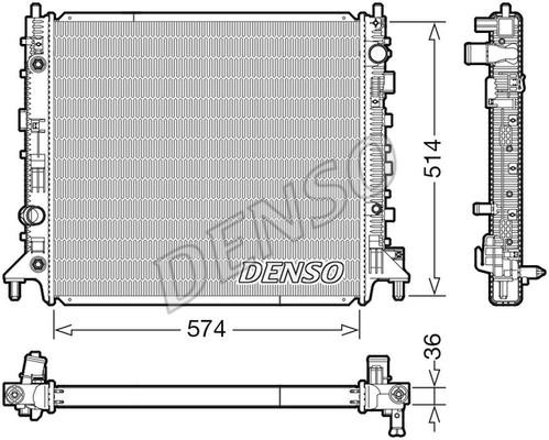 DENSO DRM99013 Радіатор охолодження двигуна DRM99013: Купити в Україні - Добра ціна на EXIST.UA!
