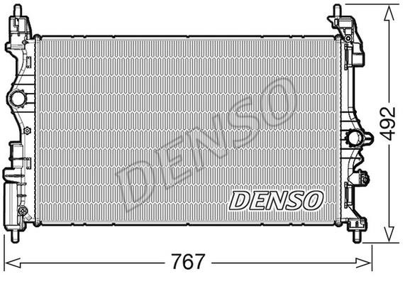 DENSO DRM20051 Радіатор охолодження двигуна DRM20051: Купити в Україні - Добра ціна на EXIST.UA!