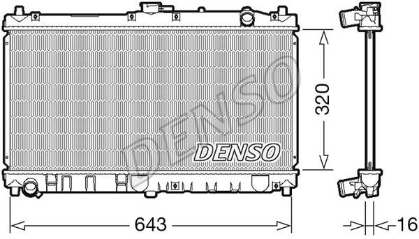 DENSO DRM44031 Радіатор охолодження двигуна DRM44031: Купити в Україні - Добра ціна на EXIST.UA!