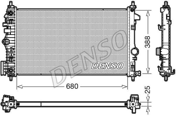 DENSO DRM20108 Радіатор охолодження двигуна DRM20108: Приваблива ціна - Купити в Україні на EXIST.UA!