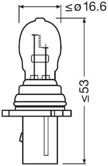 Лампа розжарювання P13W Osram 828