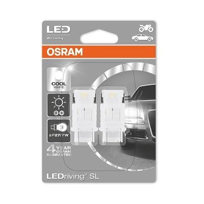 Osram 3548CW-02B Лампа світлодіодна Osram LEDriving Cool White P27/7W 12V W2,5x16q (2 шт.) 3548CW02B: Купити в Україні - Добра ціна на EXIST.UA!