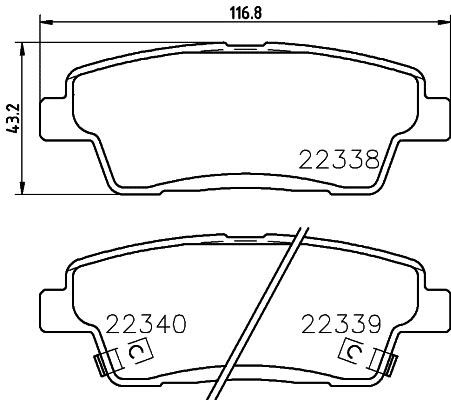 Mintex MDB3829 Гальмівні колодки, комплект MDB3829: Купити в Україні - Добра ціна на EXIST.UA!