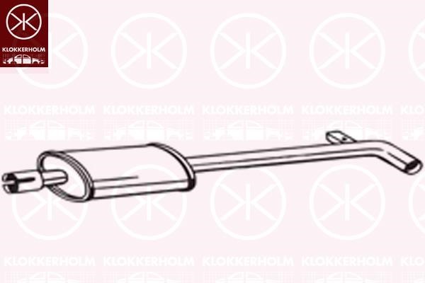Klokkerholm 200-095 Проміжний глушник 200095: Купити в Україні - Добра ціна на EXIST.UA!